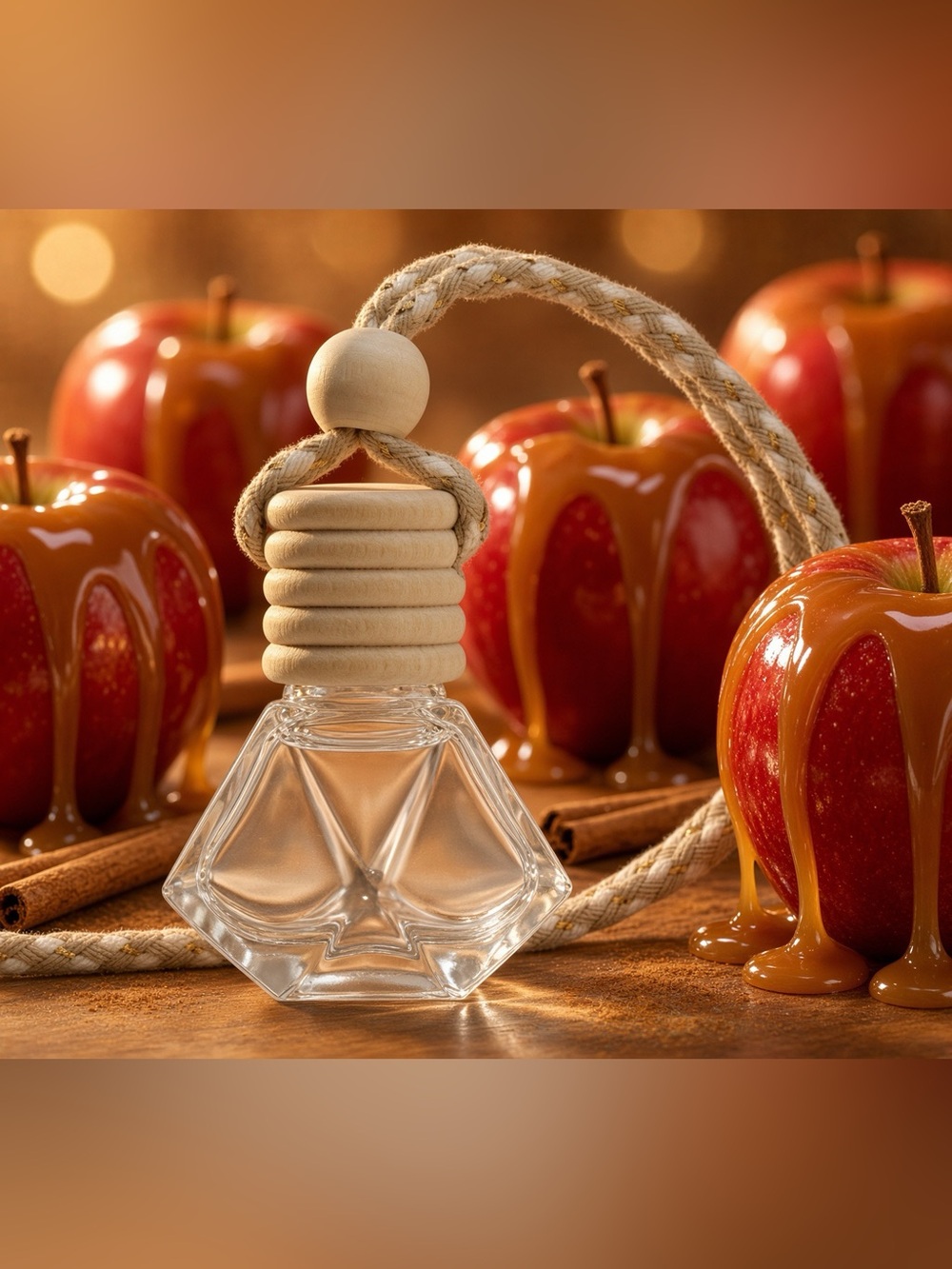 8ml Caramel Apple Car Freshie Diffuser | Hand Poured | Fall Car Scent